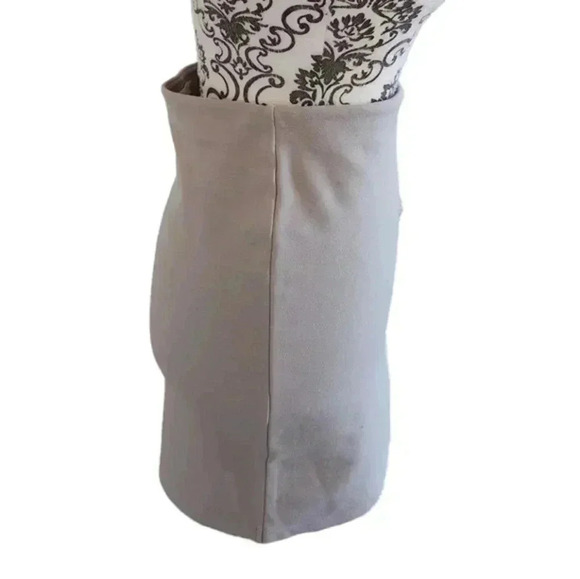 Aritzia Talula Primrose Faux Wrap Mini Skirt Taupe Stretch Y2K 90s Women Small - Picture 4 of 10
